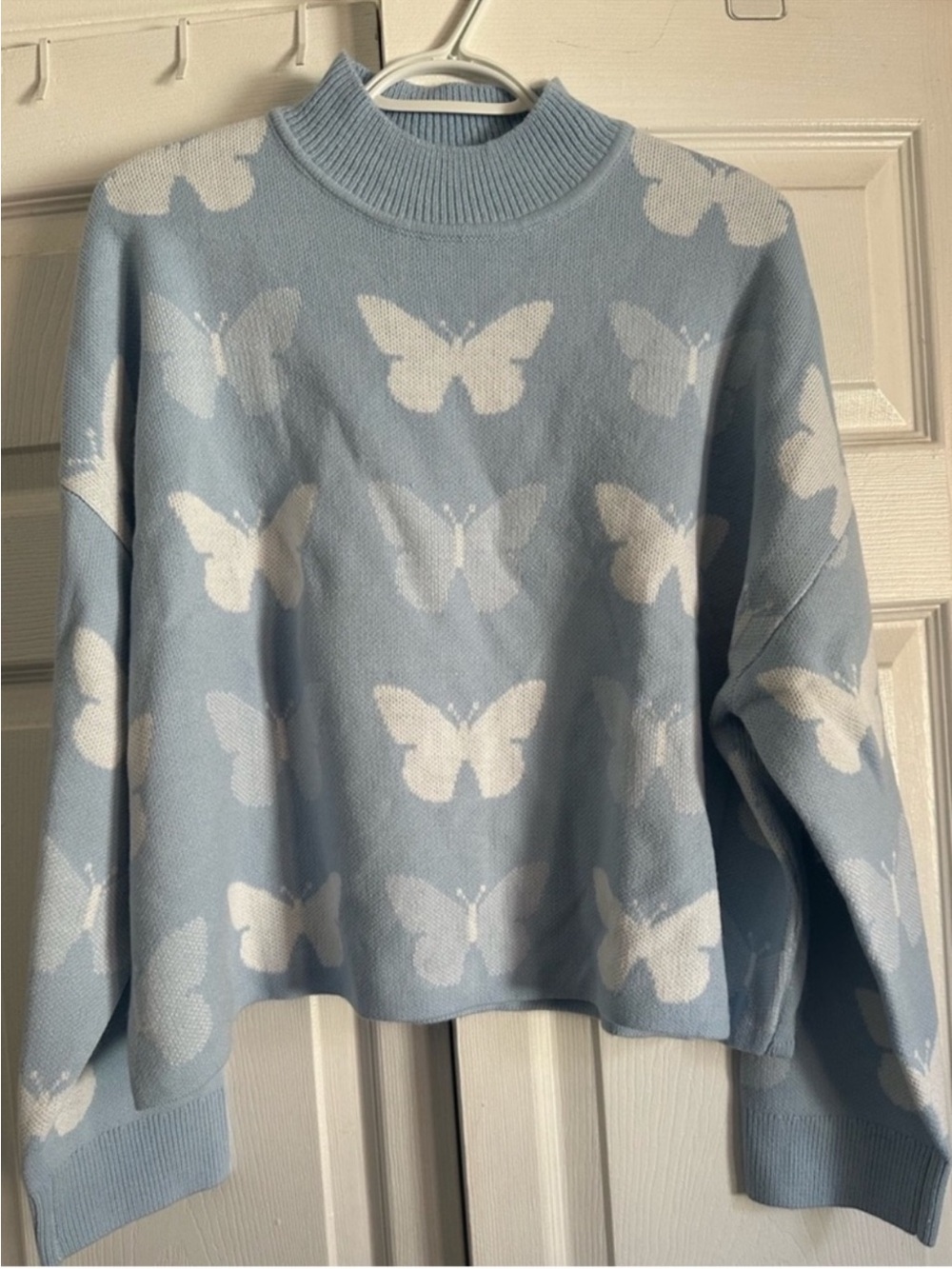 Cowl Neck Butterfly Sweater